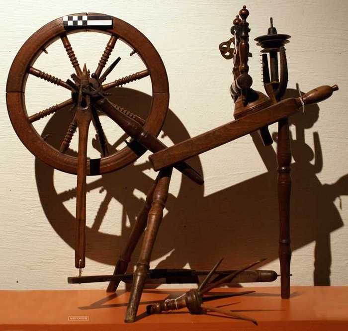 Houten spinnewiel